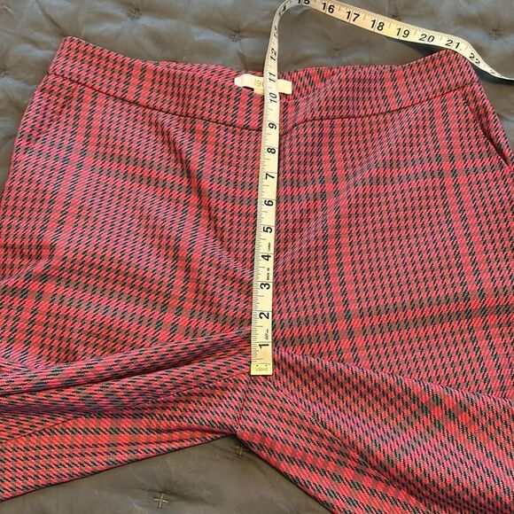 NWT 1901 Simone Pink Plaid Ankle Pants Trousers Size 8 - Picture 9 of 11